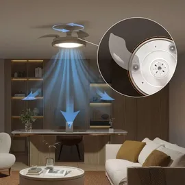 Philips Bliss Deckenventilator mit Beleuchtung 106 cm Holz
