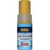 belton Free AQUAcolours Lackstift RAL 1021 Rapsgelb hochglänzend 9 ml