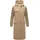 Navahoo Damen warmer Trenchcoat in Woll-Optik mit Strick-Ärmeln und Kapuze Knit Babe 14 Sand Beige Gr. M - M