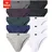 H.I.S. Slip unifarben blau/grau/hellgrau/helllila/schwarz/weiß XXL 10er Pack