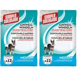 Simple Solution Hunde Windeln M (Packung mit 2)