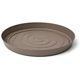 Teraplast ORMA Untersetzer Ø 25 cm - Farbe Sand Beige - Recycelter Kunststoff - UV-beständig & Frostfest für Innen & Außen
