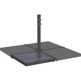 vidaXL Sonnenschirm-Gewichtsplatte Granit 25 kg Schwarz
