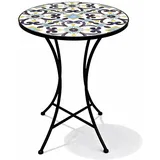 Mojawo Mosaik Mosaiktisch Ø 60 x 70 cm Rot/Mehrfarbig