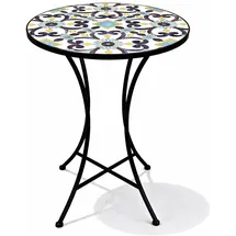 Mojawo Mosaik Mosaiktisch Ø 60 x 70 cm Rot/Mehrfarbig