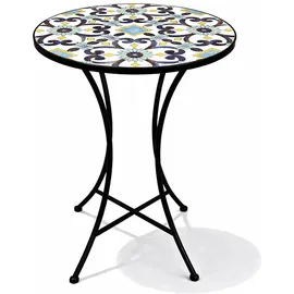 Mojawo Mosaik Mosaiktisch Ø 60 x 70 cm Rot/Mehrfarbig