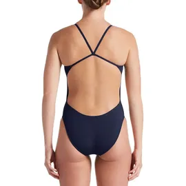 Nike Damen Cut-Out One Piece Schwimm-Slips, blau Midnight Navy), 30