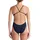 Nike Damen Cut-Out One Piece Schwimm-Slips, blau Midnight Navy), 30