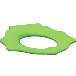 Geberit Bambini WC-Sitzring 573371000 mit Stützfunktion, Schildkrötendesign, gelbgrün