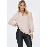 Only Blusenshirt »ONLMETTE V-NECK LS SMOCK TOP NOOS WVN«, Gr. S, Gray morn), , 37768721-S