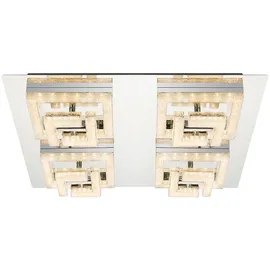 GLOBO Kristallleuchte 1 x LED 36,0 W Chrom