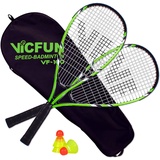 VICFUN Speed Badminton Set Vicfun Speed Badminton 100 Set, 868/0/0, einheitsgröße, schwarz/grün