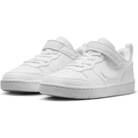 Nike Court Borough Low RECRAFT (PS) Sneaker, White/White-White, 35