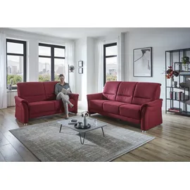 die planbar 2,5-Sitzer DIE PLANBAR "PP-PF23182", wine, B:172cm H:96cm T:93cm, 100% Polyester, Sofas, Federkernpolsterung, wahlweise mit Stauraum