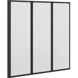 vidaXL Duschwand 117x120 cm 3 Paneele Faltbar