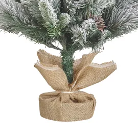 Beliani Künstlicher Weihnachtsbaum Weiß 90 cm