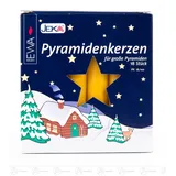 Jeka Ebersbacher Kerzenfabrik GmbH Pyramidenkerzen ca. 17 x 100mm, (180 Kerzen, weiß