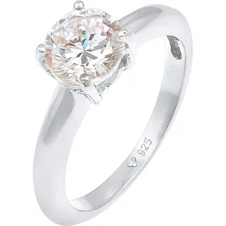 Elli - Solitär Klassisch Zirkonia 925 Sterling Silber Ringe Damen (59.89 € / )