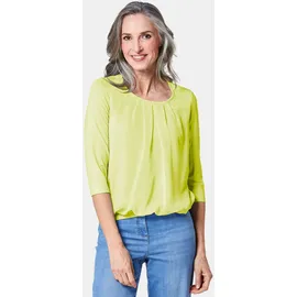 GOLDNER Chiffon-Shirt mit 3/4-Arm hellgrün 40