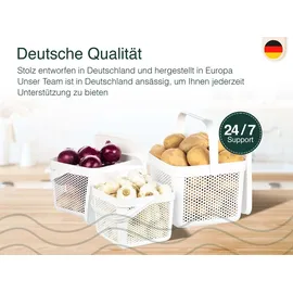 uandu home Aufbewahrungsbox 3er Set weiß