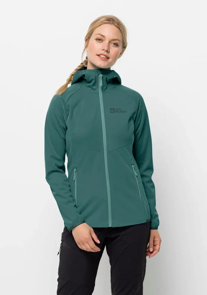 Jack Wolfskin Softshelle »GO HIKE SOFTSHELL W«, mit Kapuze, Gr. XXL (48), petrol, , 31334139-XXL