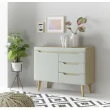 INOSIGN Sideboard »Torge, Anrichte, Kommode, Schubladenschrank«, (1 St.),... abgeschrägte Füße, drei Farben, Scandi Design, 107 cm breit