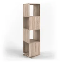 Vicco Drehregal Standregal 35 x 142 cm Braun
