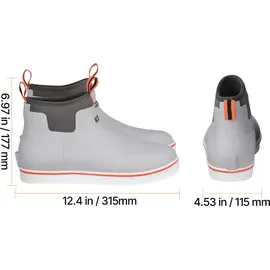 Vevor Knöchelstiefel, Regenstiefel, rutschfeste Gummi-Arbeitsschuhe für den Außenbereich, isolierte Schlammstiefel, ideal zum Wandern, Angeln, Jagen oder für die Gartenarbeit Größe 11 US