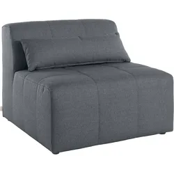 Sofa-Mittelelement "Maileen", grau, B:90cm H:74cm T:90cm, 100% Polyester, LEGER HOME BY LENA GERCKE, Polsterelemente, Sofa-Element, separat stellbar oder fest verknüpfbar mit anderen Modulen der Serie