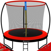 KESSER Trampolin Premium 305 cm inkl. Sicherheitsnetz rot/schwarz