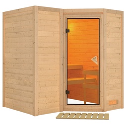 Karibu Sahib 1Ohne Ofen-Ohne Dachkranz inkl. 8-teiligem gratis Zubehörpaket (Gesamtwert 191,92€)
