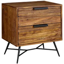 Wohnling Nachtschrank NISHAN 40 x 60 x 60 cm Braun