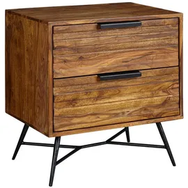 Wohnling Nachtschrank NISHAN 40 x 60 x 60 cm Braun
