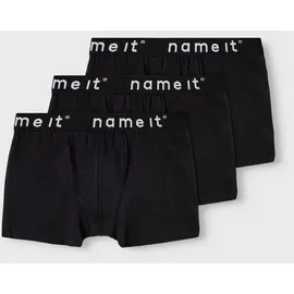 NAME IT Jungen Nkmboxer 3p Noos Unterhose, Schwarz, 146-152 EU - 146-152