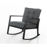 HC Garten & Freizeit Schaukelstuhl 91,5 x 67,5 x 82,5 cm gepolstert