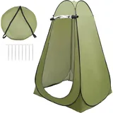 VonVVer Pop-Up Duschzelt Toilettenzelt, Umkleidezelt, Tragbar Camping Duschkabine WC Zelt Mobile Umkleidekabine Outdoor Klozelt Sichtschutz Geräumiges Privatzelt Lagerzelt für Camping & Beach