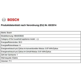 Bosch Herdset Backofen mit Induktionskochfeld schwarz - autark