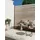 benuta Outdoorteppich Rechteckig, 300x400 cm wasserabweisend, Teppiche & Outdoor Teppich Iowa Creme Kunststoff,