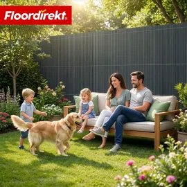 casa pura Sichtschutzelement 100 x 500 cm Grau PVC