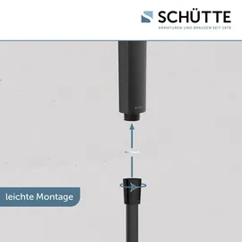 Schütte Handbrause-Set Raven Schwarz Matt