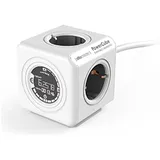 Allocacoc PowerCube Extended Monitor 1,5 m Grau 4 St.