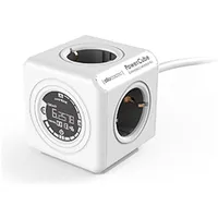 Allocacoc PowerCube Extended Monitor 1,5 m Grau 4 St.