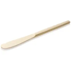 WAS Germany 12x Buttermesser ALEX CHAMPAGNE, mit champagner, matte PVD Beschichtung, 18 cm, Chromnickelstahl 18/10