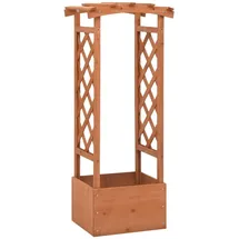 vidaXL Pflanzkasten mit Spalier 49 x 39 cm Braun