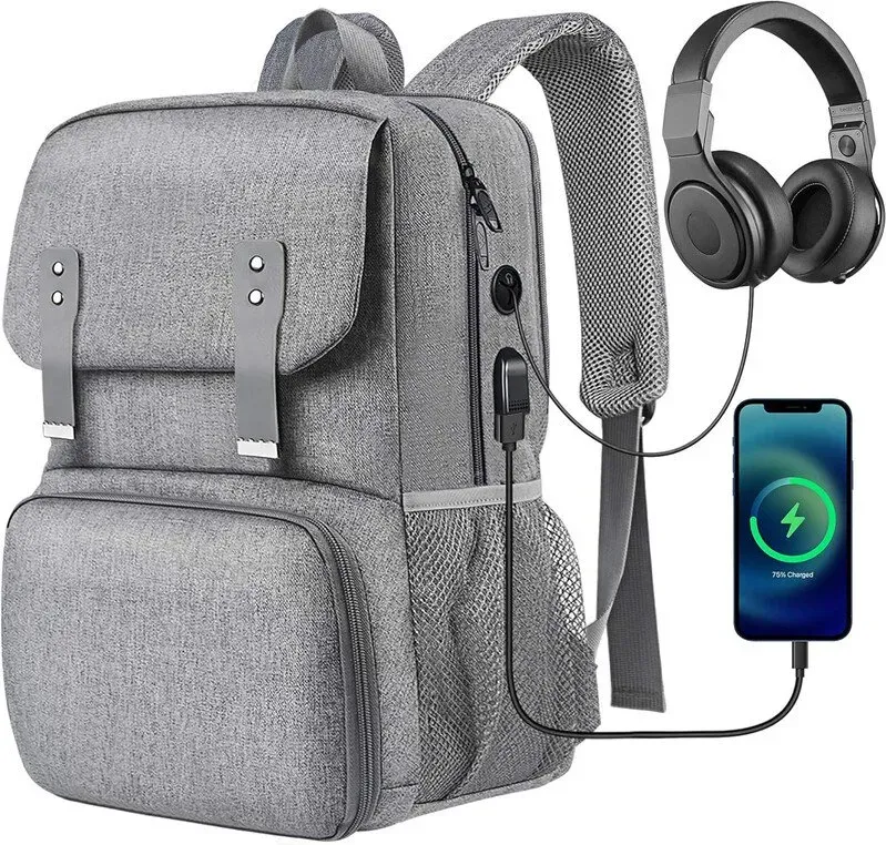 【Summer Cooler Bag】Rucksack-Lunchtasche für Damen, isolierter Lunchbox-Rucksack mit integrierter Lunchbox, wasserabweisende Reise-Computertasche College Daypack passend für 15,6 Zoll Laptop, Freundschaftsgeschenke für Damen