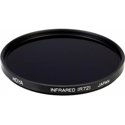 Hoya R72 Infrarot Filter (72 mm, Infrarot durchlass Filter), Objektivfilter, Schwarz