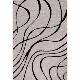 Sanat Hochflor-Teppich »Luxus 3500«, rechteckig, schwarz