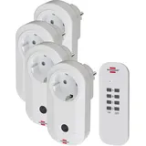 Brennenstuhl Funksteckdose 25 m Weiß 4 St.