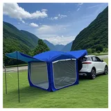 SUV Heckklappenzelt Für 3-4 Personen, Pop-Up-Kofferraum, Sonnenschutz, Auto Heckzelt Für Camping Wasserdicht Langlebig, SUV Heckzelt Einfache Einrichtung (Black, 200x200x200cm)