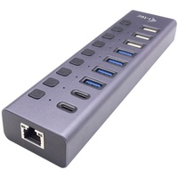 iTEC i-tec CACHARGEHUB9LAN USB-Hub, Grau